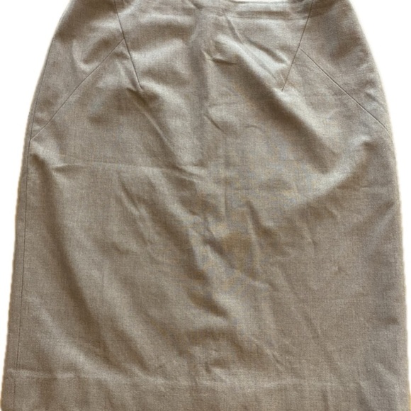 Halogen Women’s Pencil Skirt Short Lined Tan Size 4 Work Professional Classic - Picture 12 of 14